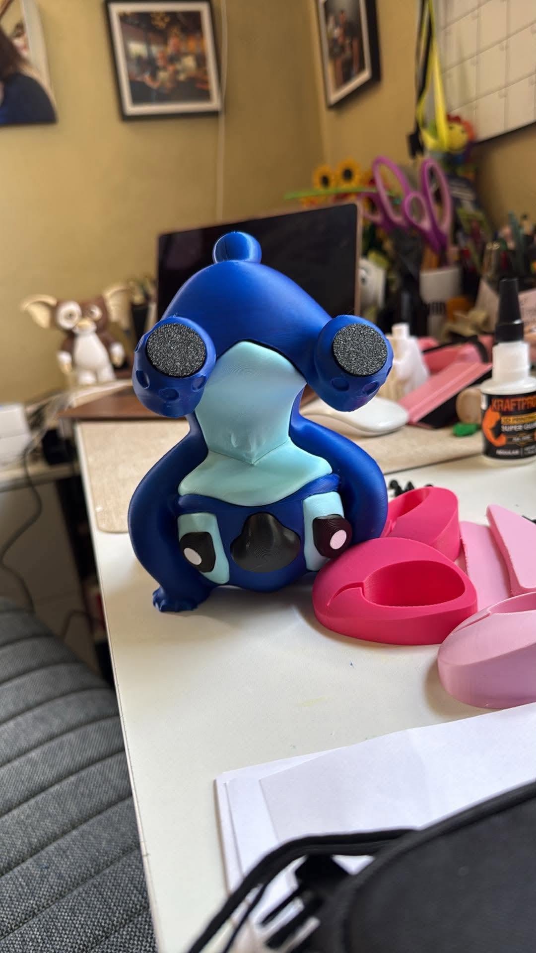 Stitch-inspired 3D printed character